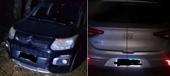 PM prende suspeitos de roubo de carro com ajuda de helicóptero águia, em Mogi