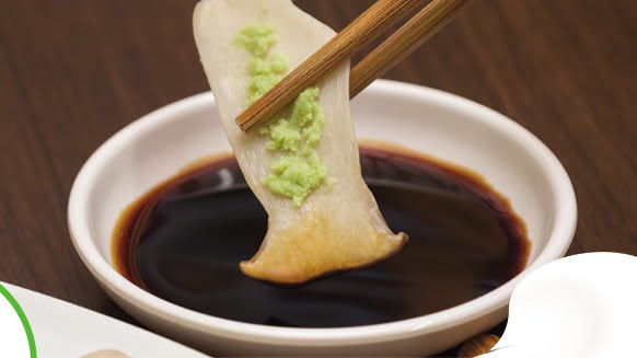 Sashimi vegano é uma das atrações da praça de alimentação do Tanabata Matsuri
