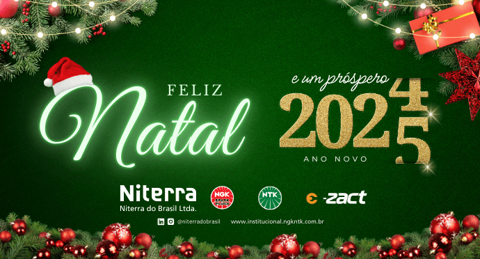 Niterra do Brasil deseja a todos um Feliz Natal e um próspero 2025