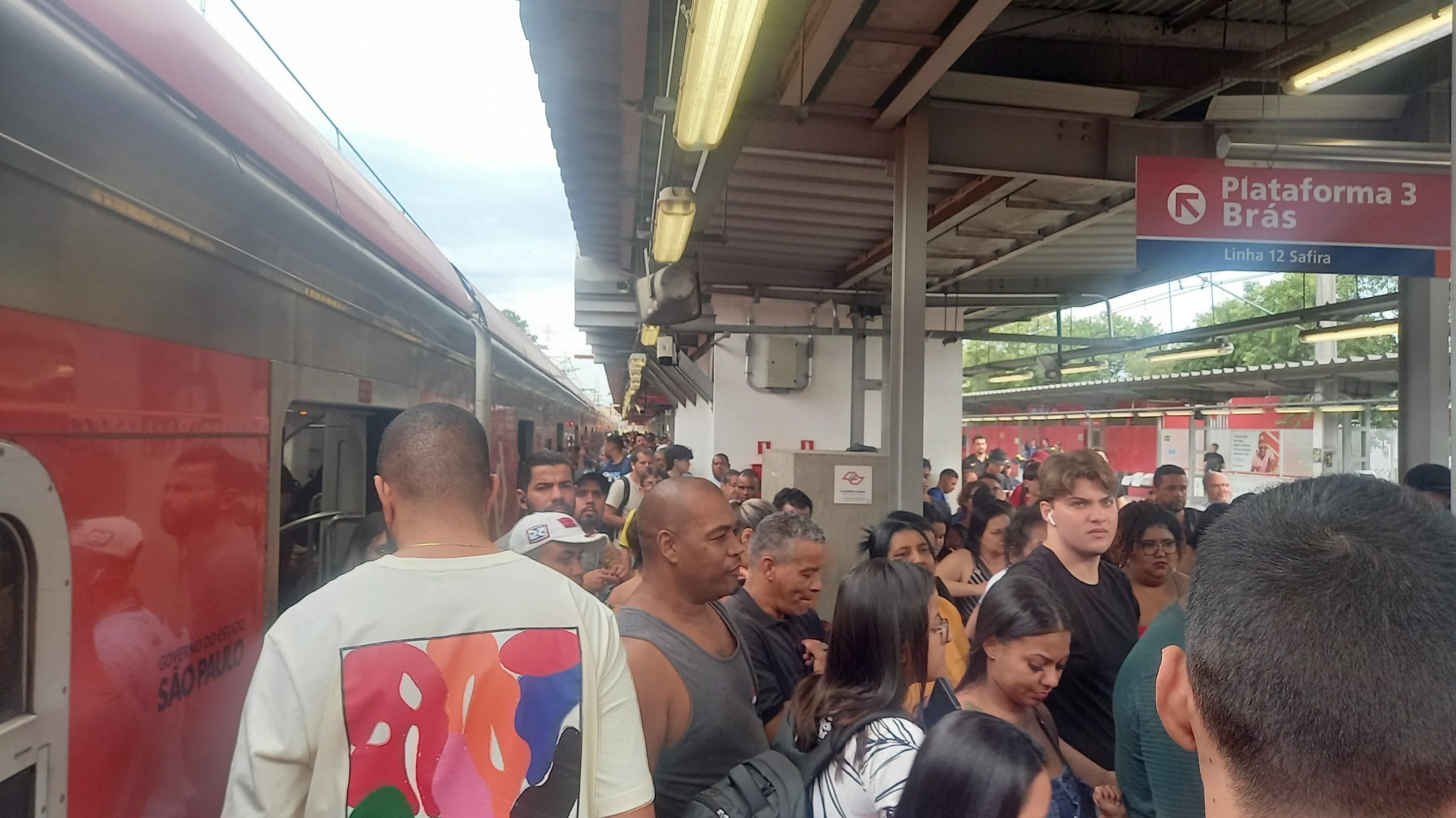 Chuva causa quedas de árvores, trens lotados e trânsito em Mogi das Cruzes
