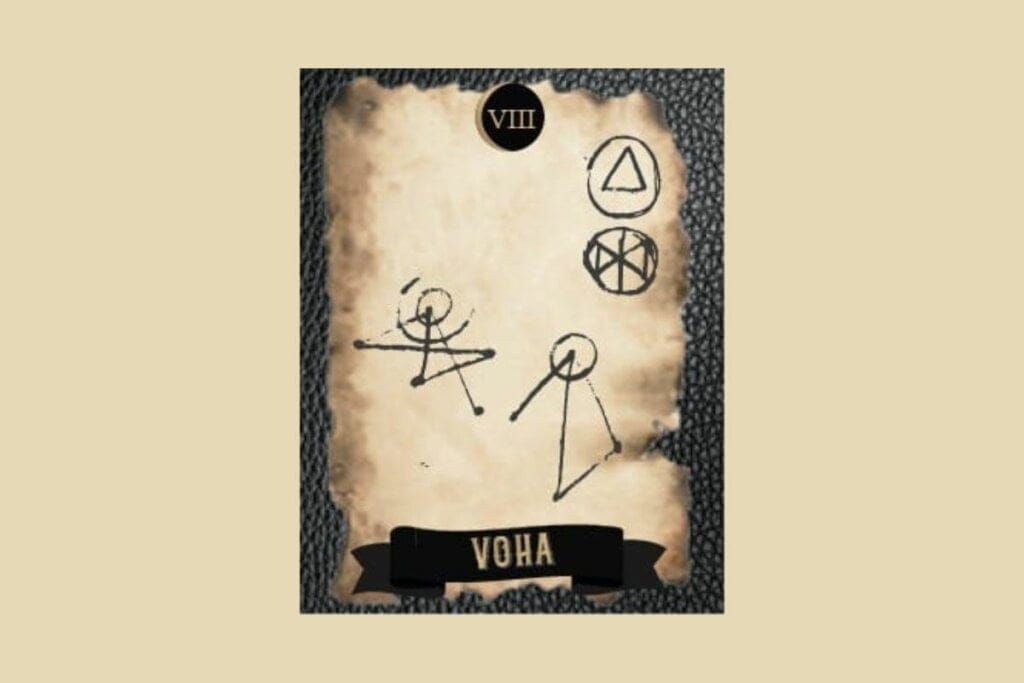 Carta do tarô Voha