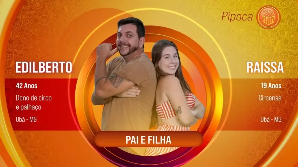 Edilberto e Raissa são a segunda dupla do BBB 25 | Foto: Globo