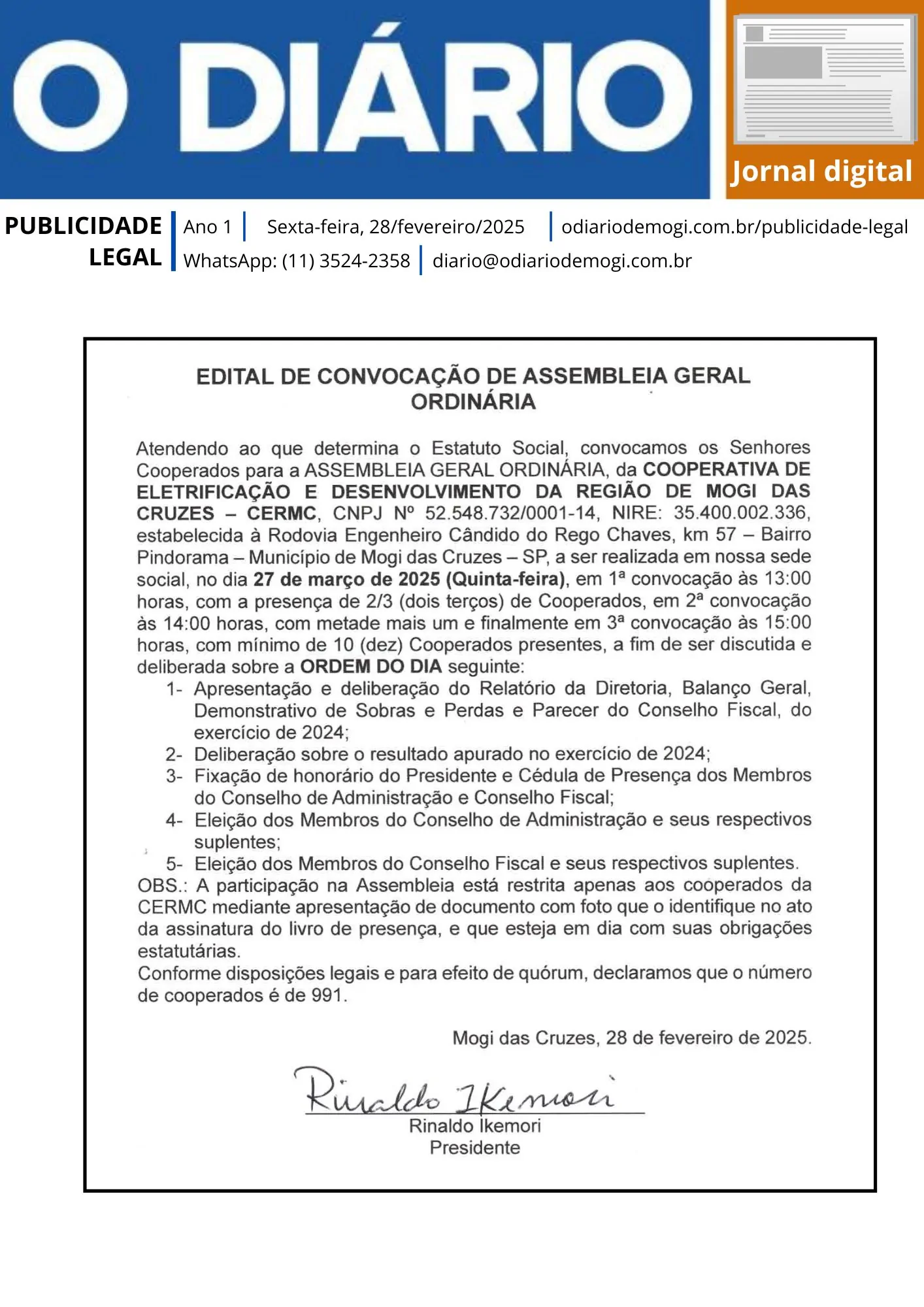 28 de fevereiro de 2025