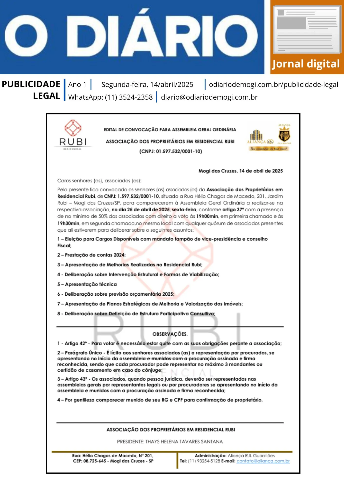 14 de abril de 2025