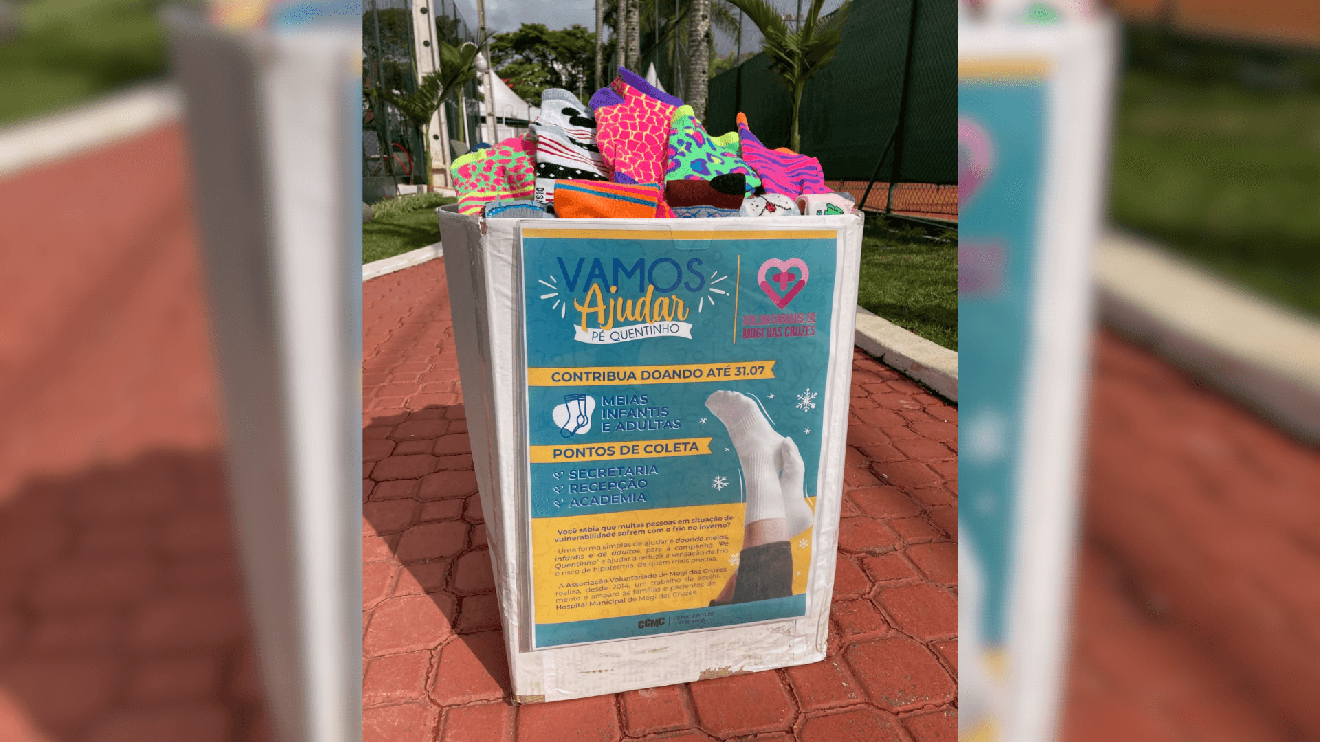 Clube de Campo de Mogi inicia campanha de arrecadação de meias; veja como doar