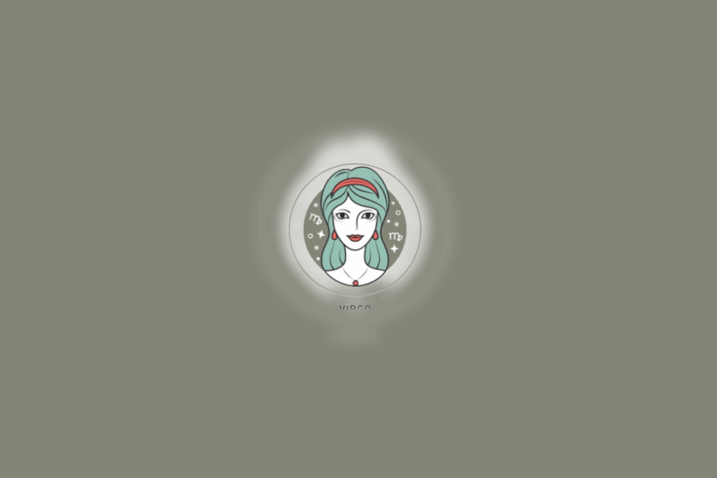 Ilustração do rosto de uma mulher iluminado por luz branca em fundo verde musgo