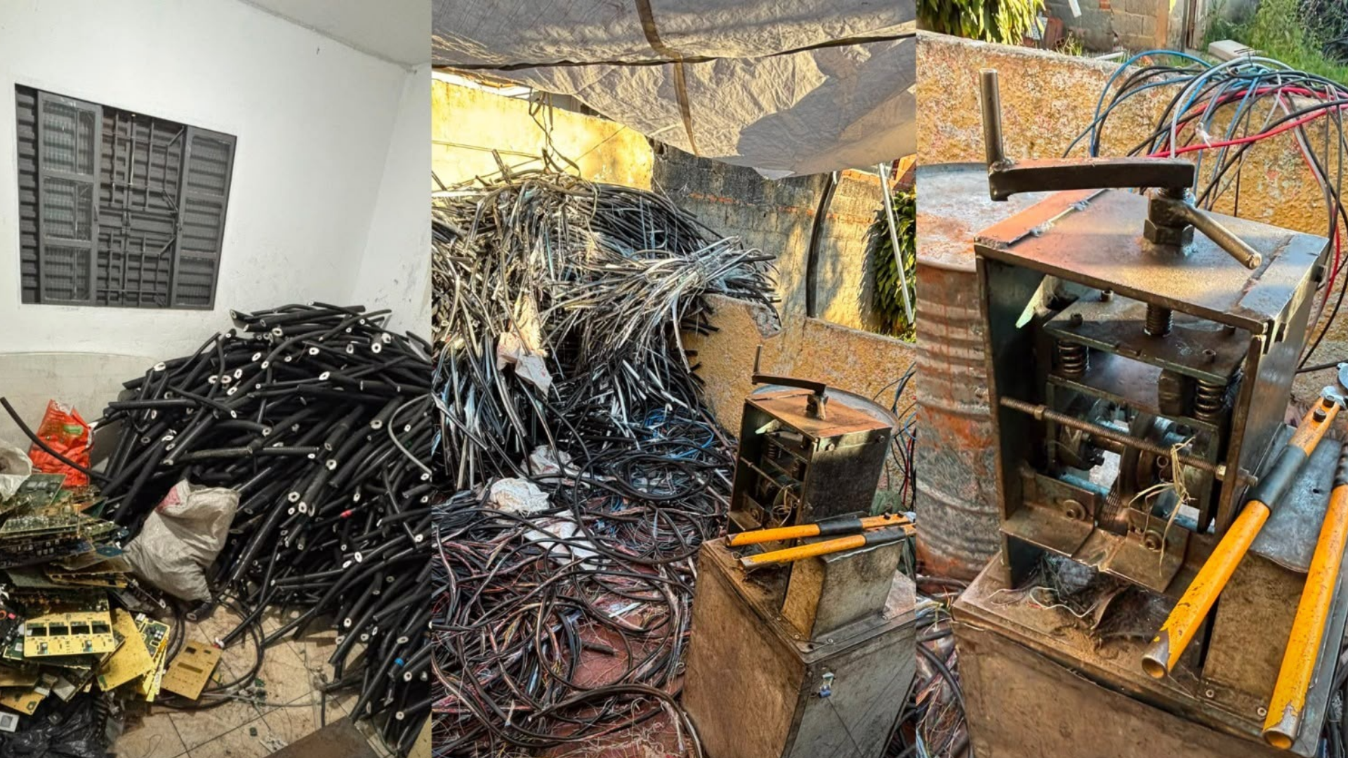 PM prende dez suspeitos e desarticula esquema de receptação de fios de cobre em Ferraz