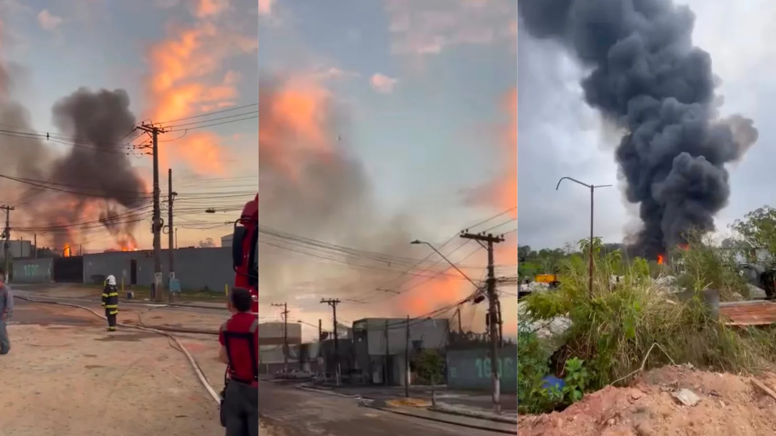 Incêndio em indústria de Itaquaquecetuba tem fogo isolado e sem risco de propagação, diz Bombeiros