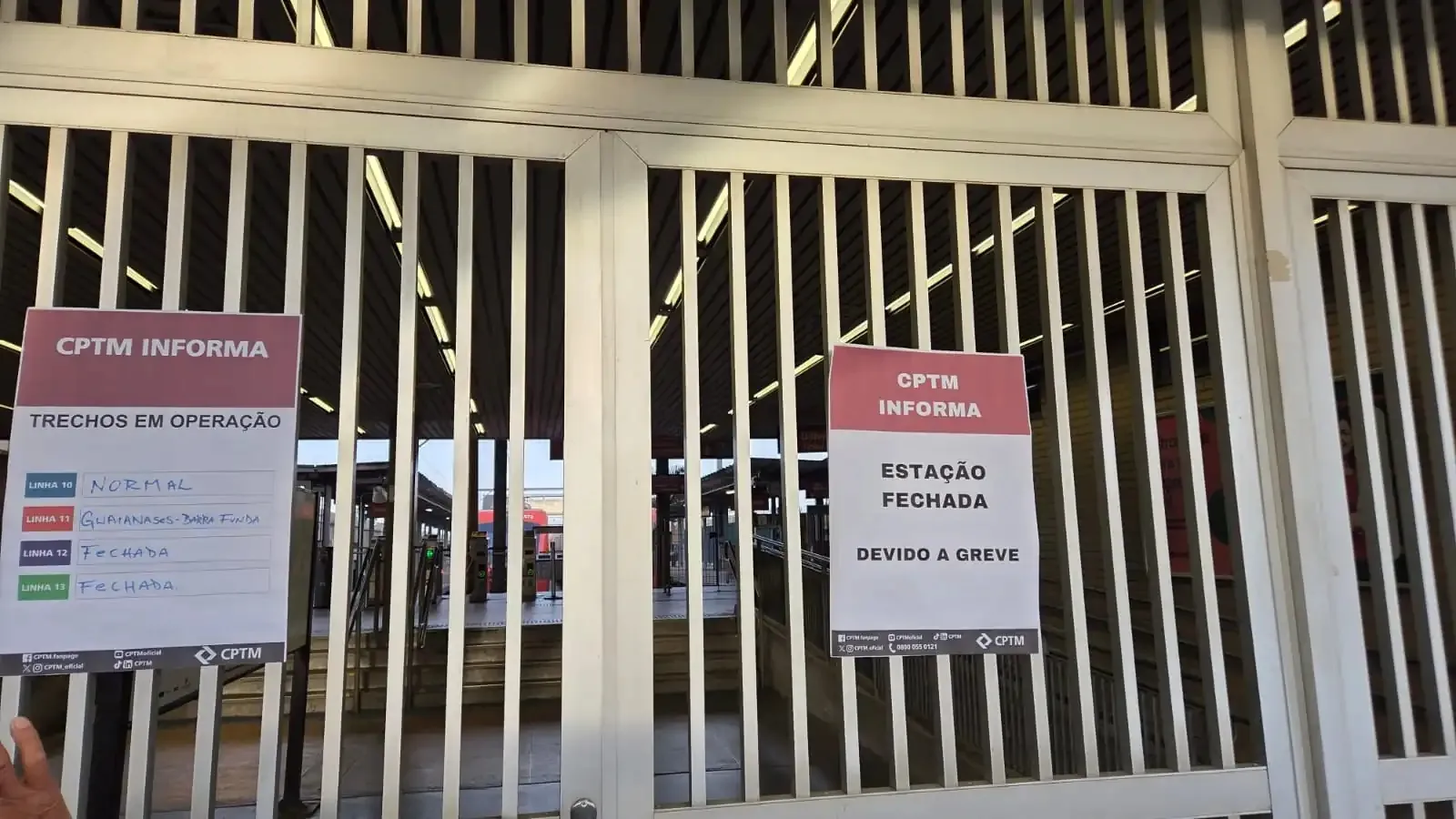 Após assembleia, sindicato decide retomar operação nas linhas 11, 12 e 13 da CPTM