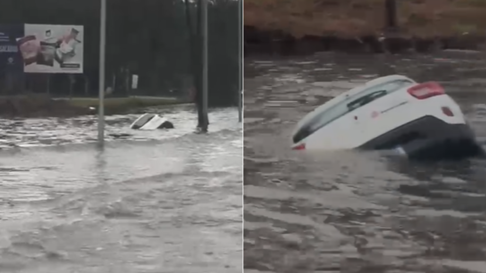 Veículo da Saúde de Santa Isabel cai em rio durante transporte de pacientes em Itaquá; veja vídeo